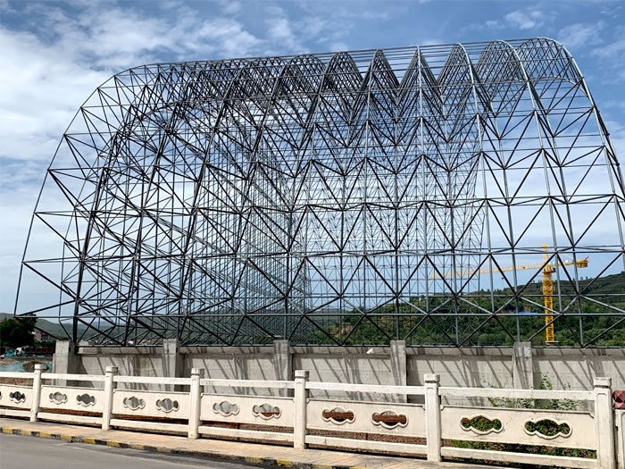广西山寨矿储煤棚网架